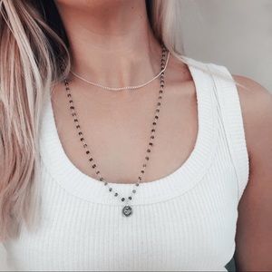 Iolite gemstone necklace